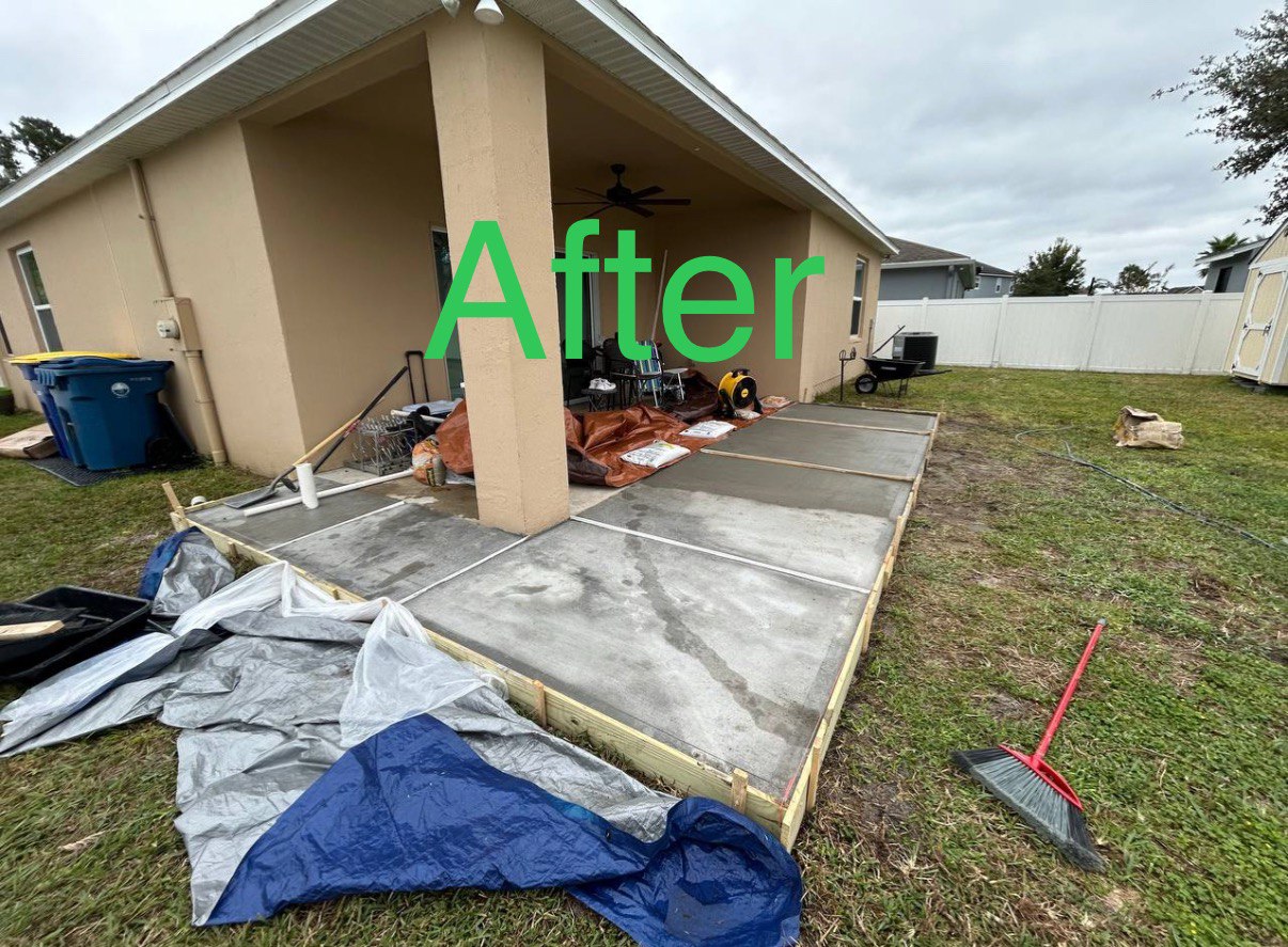 After Poured Concrete