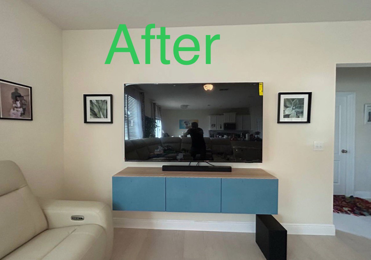 After Remounted TV