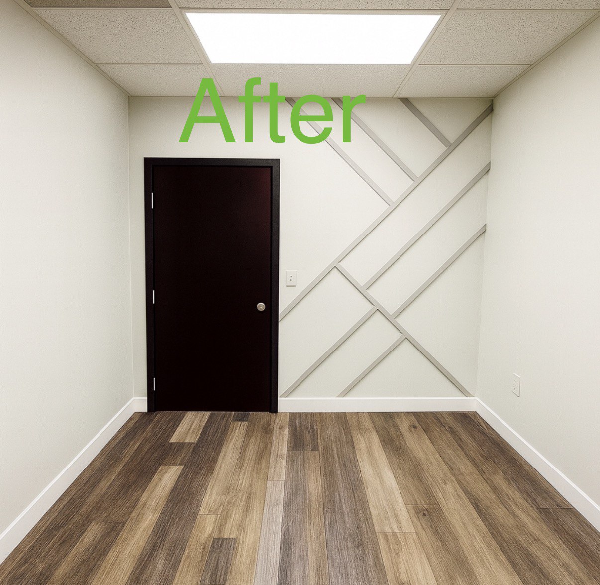 After Installing Decorative Wall Trims