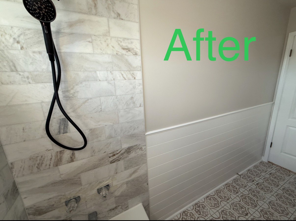 After Renovating the Bathroom Walls