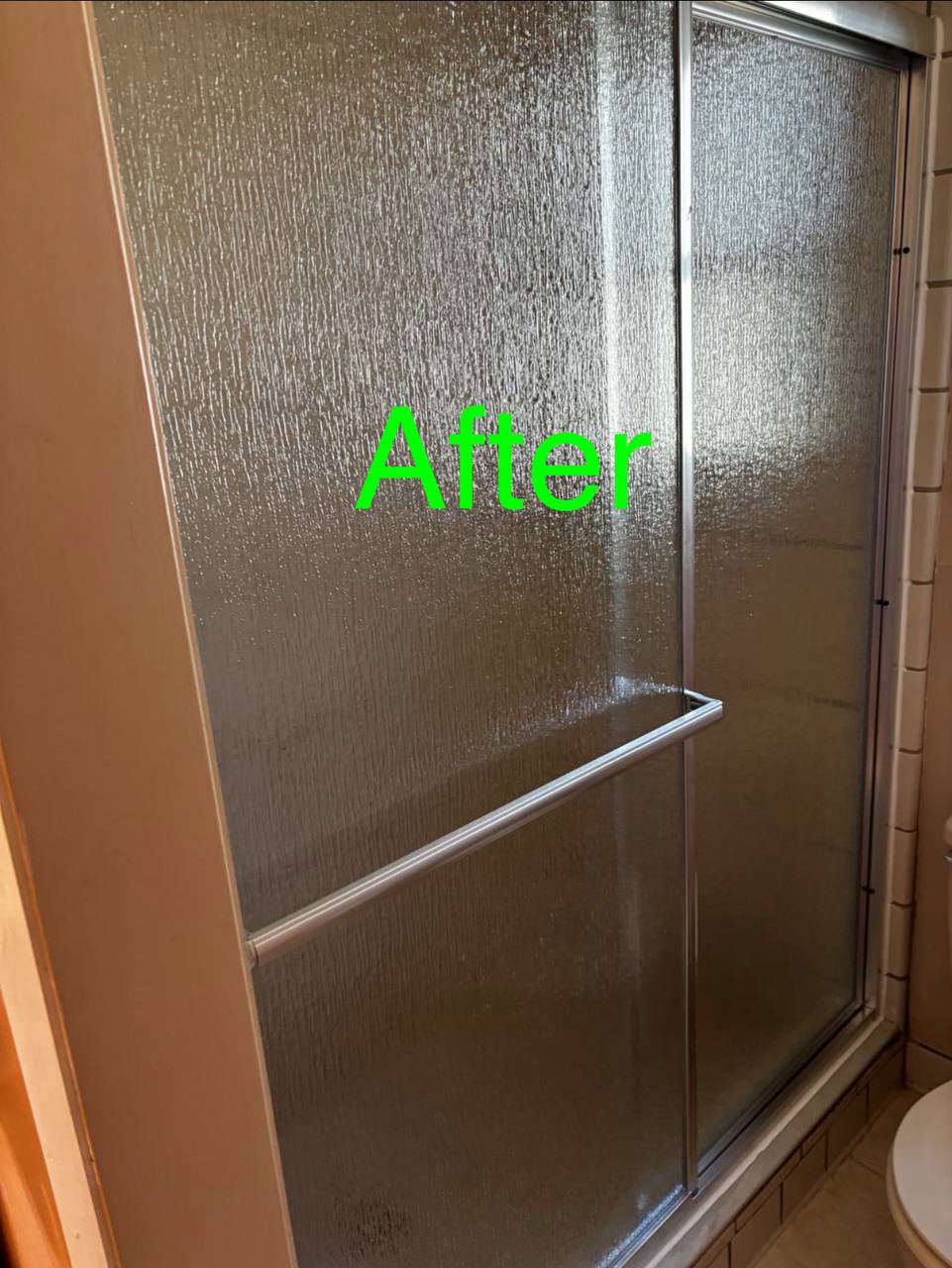 After Replacing Shower Doors