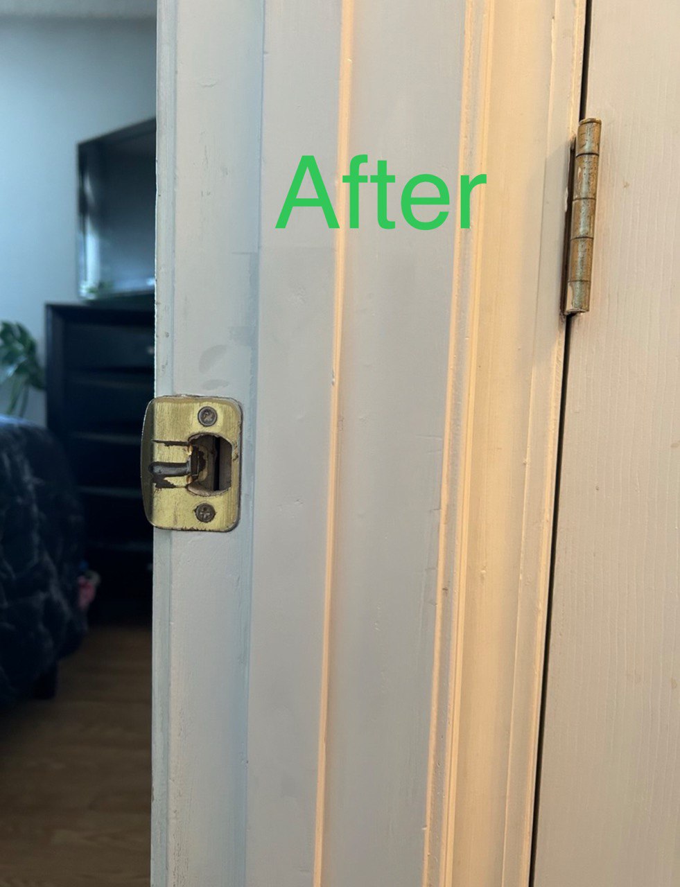 After Reparing the Door Jamp