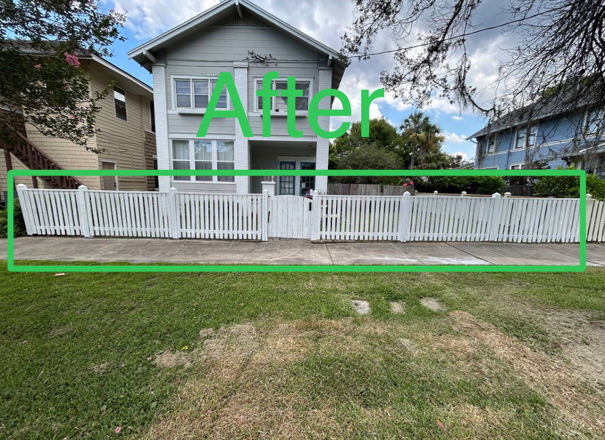 After Installing The Fence