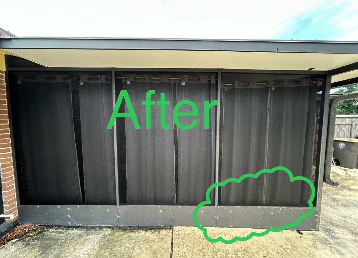 After Repairing Patio Enclosure