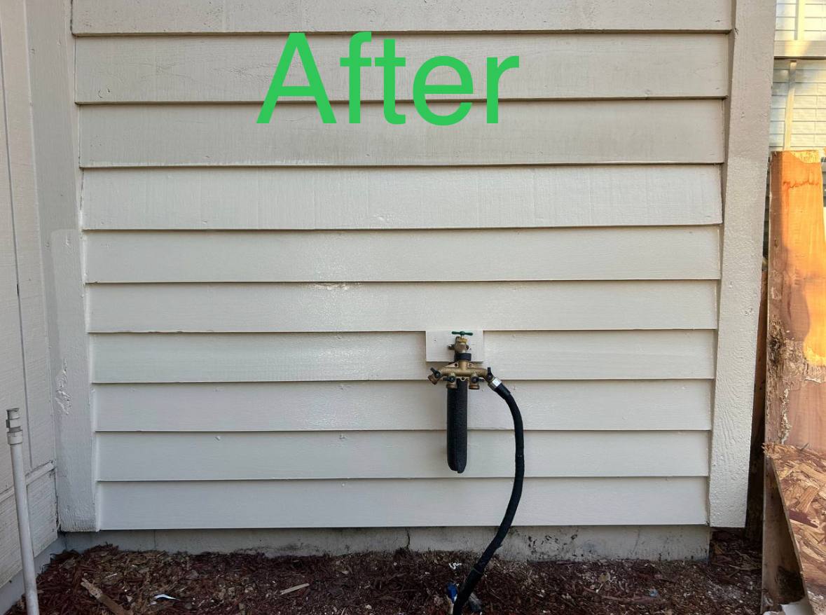 After Renovating Outside Wall