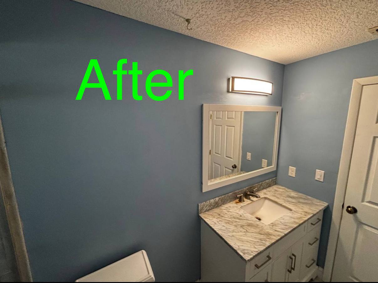 After Painting Bathroom Walls