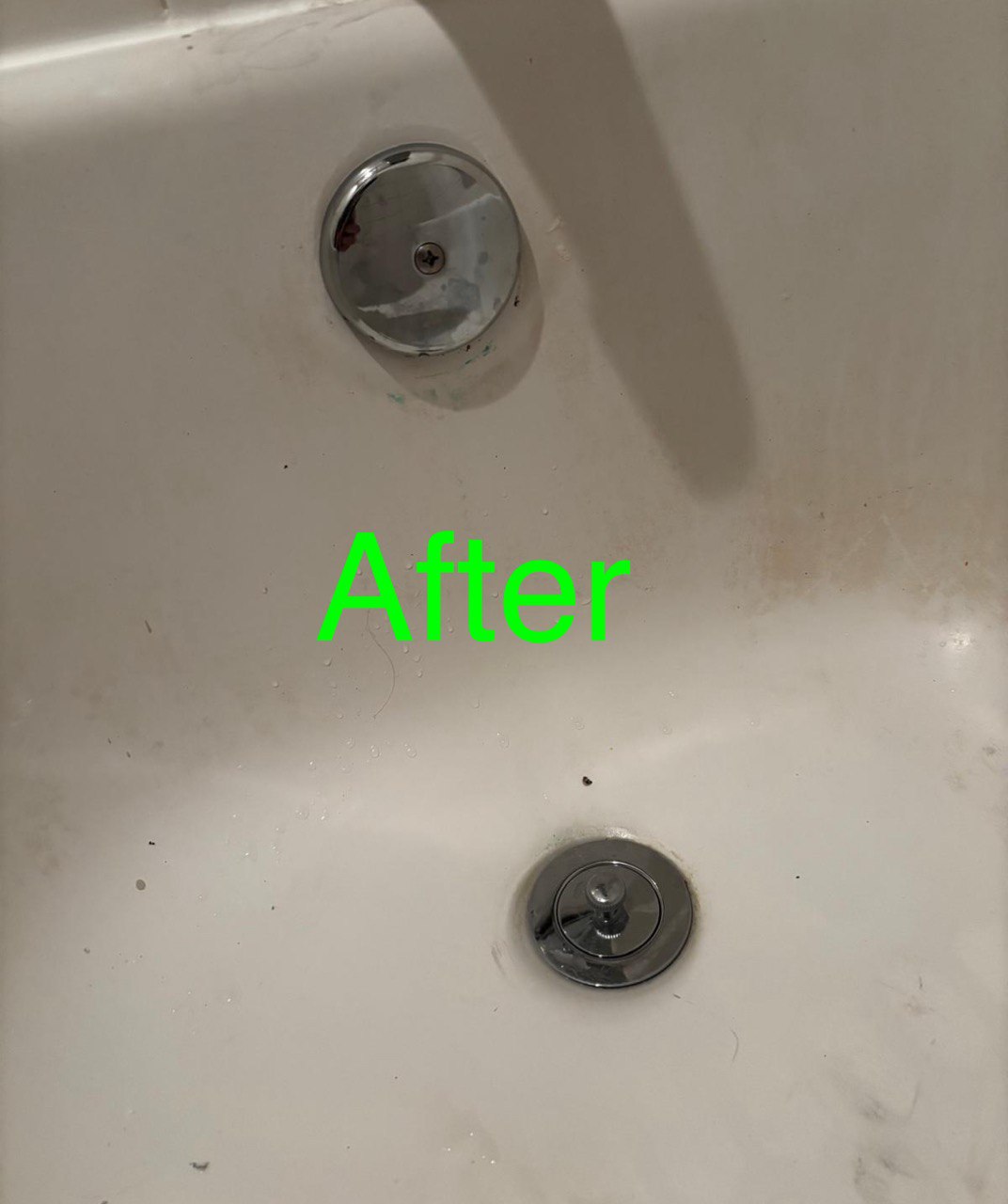 After Replacing Bathtub Stopper