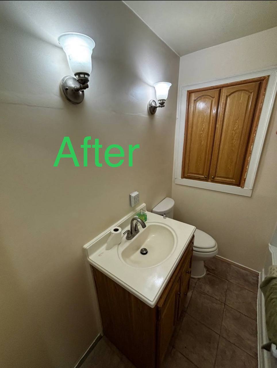After Painting The Bathroom