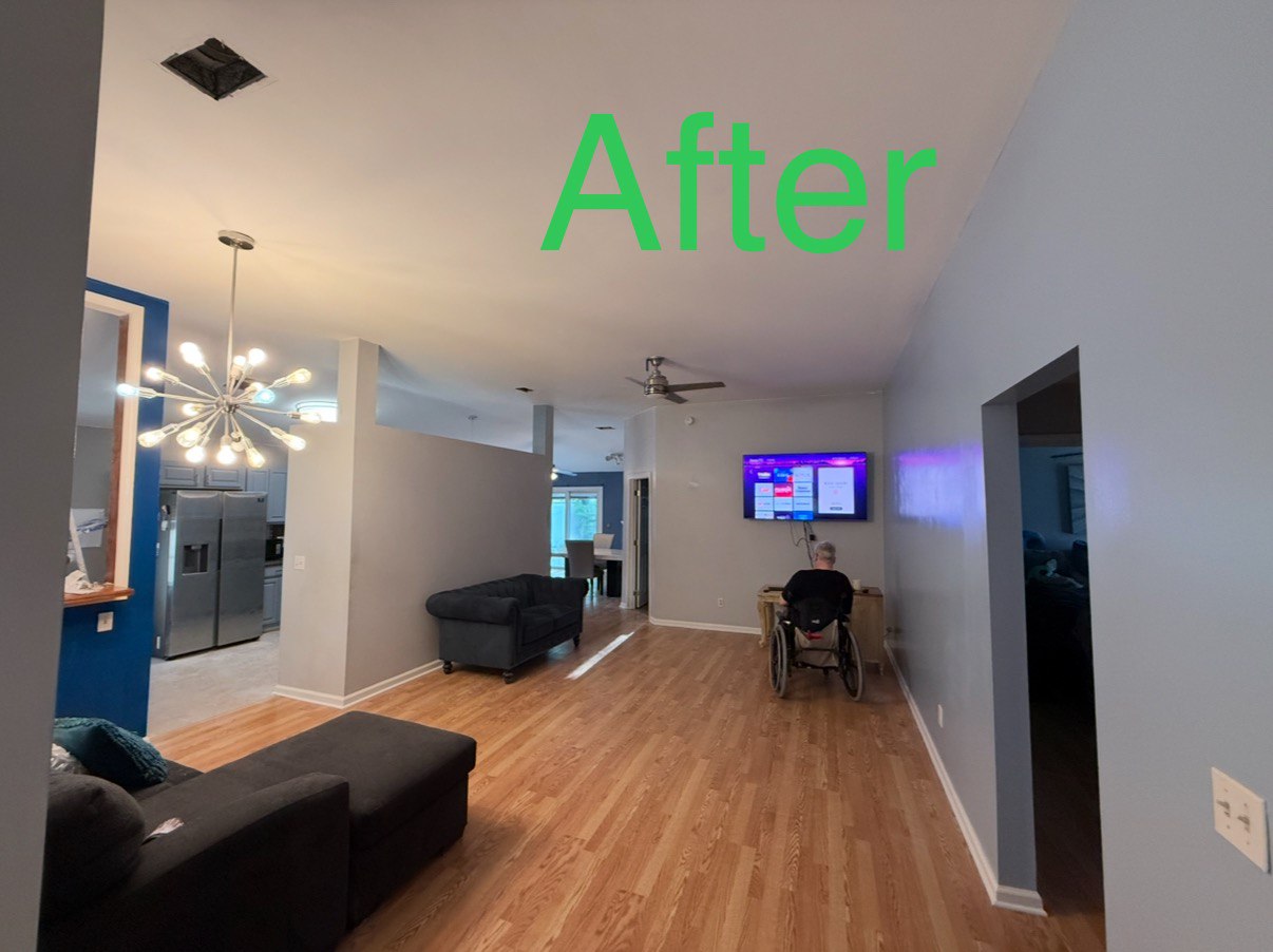 After Renovating The Ceiling