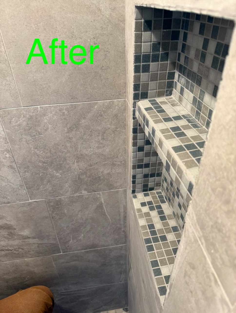After Installing Mosaic Tiles