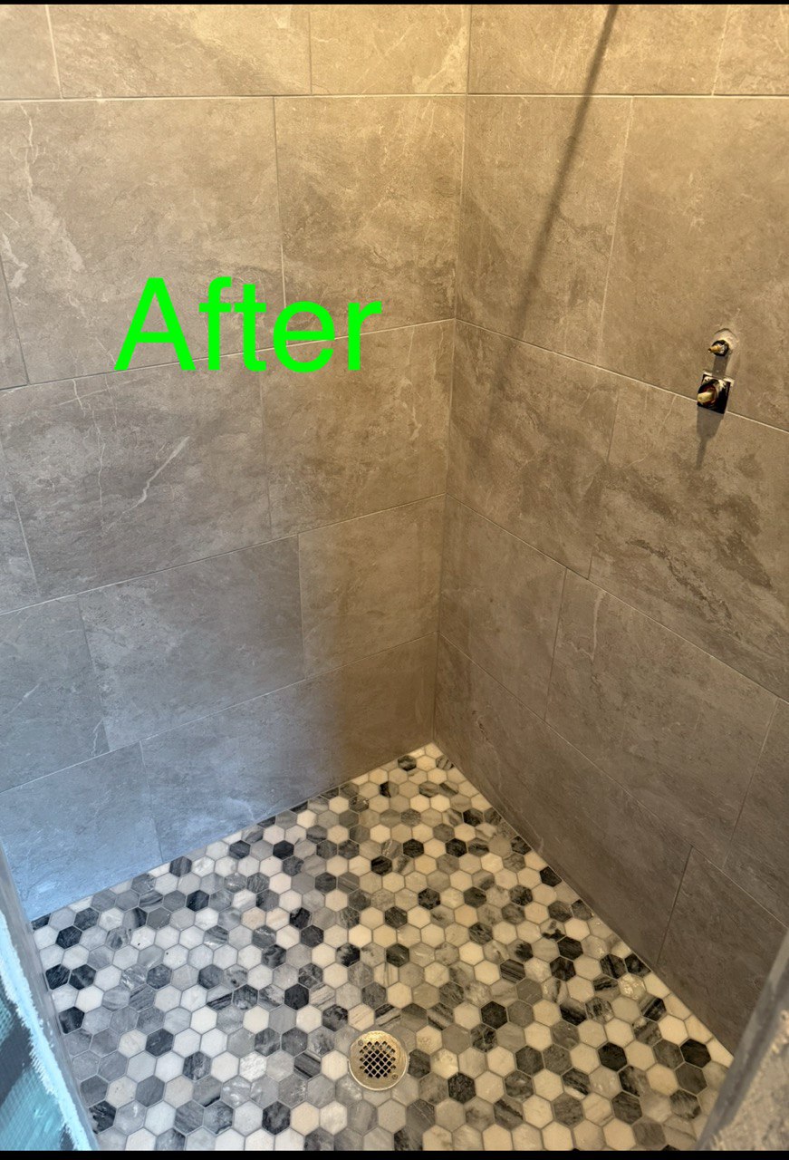 After Installing Tiles in The Shower
