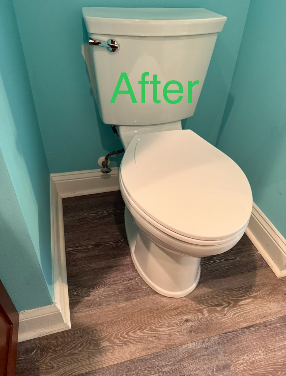 After Replacing The Toilet