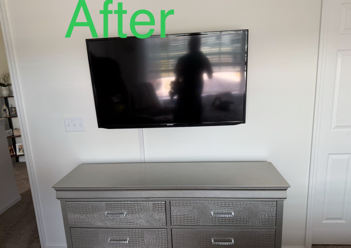 After Mounting TV