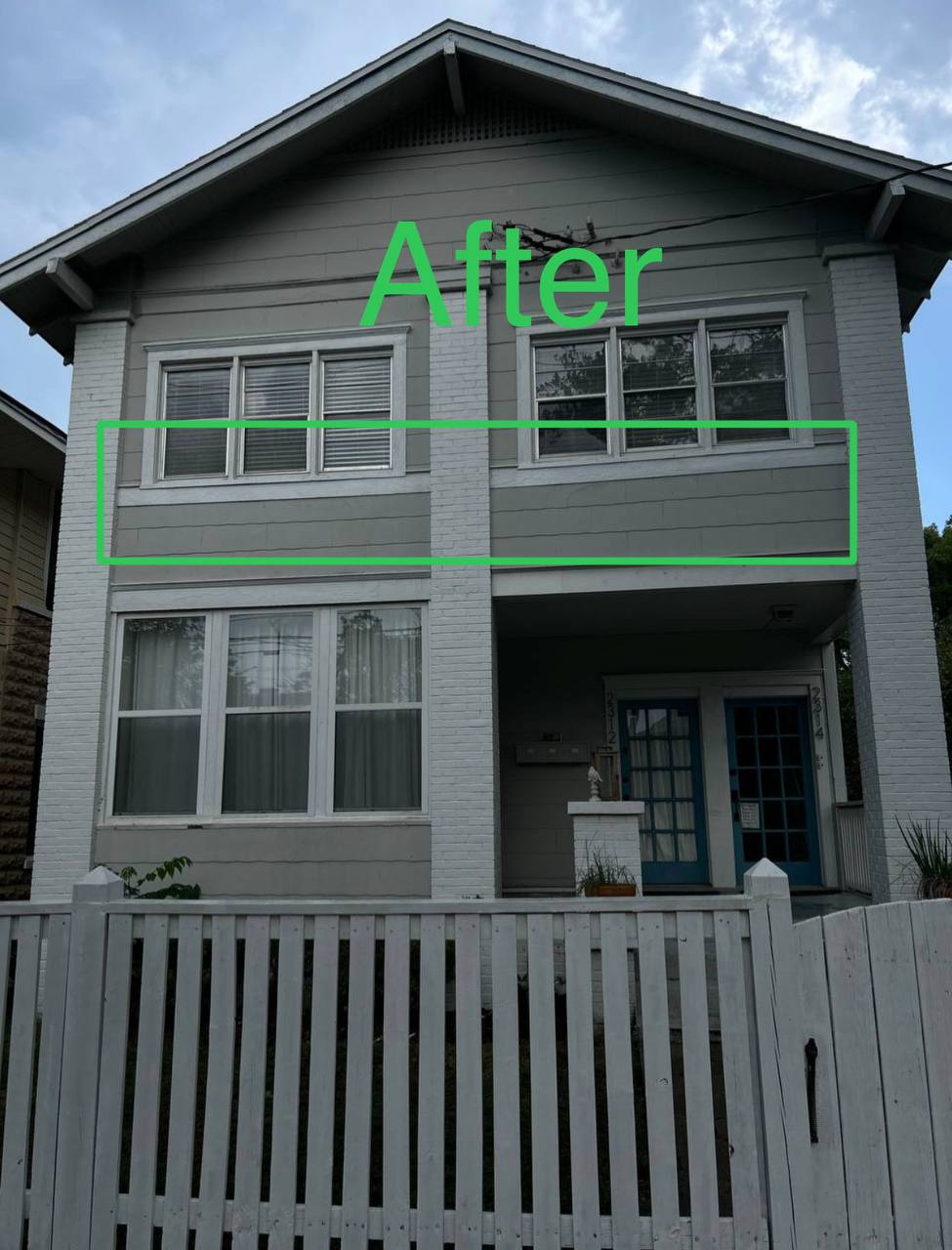 After Removing Window Sill