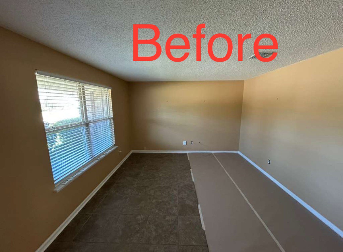 Before Painting and Installing Wall Trims