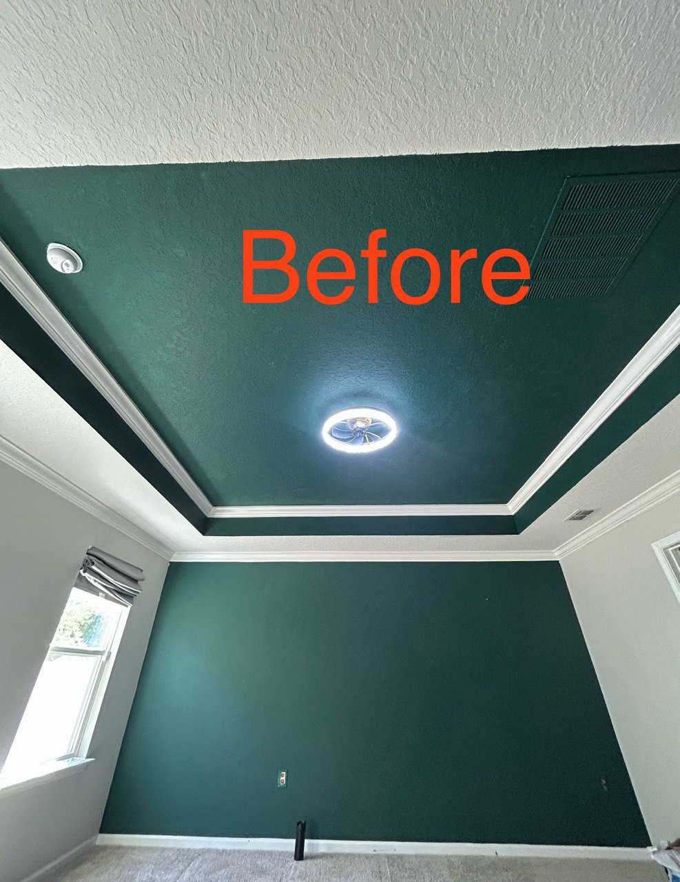 Before Painting The Ceiling