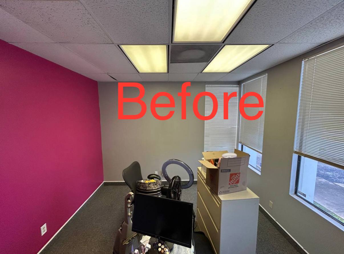 Before Painted office room #2