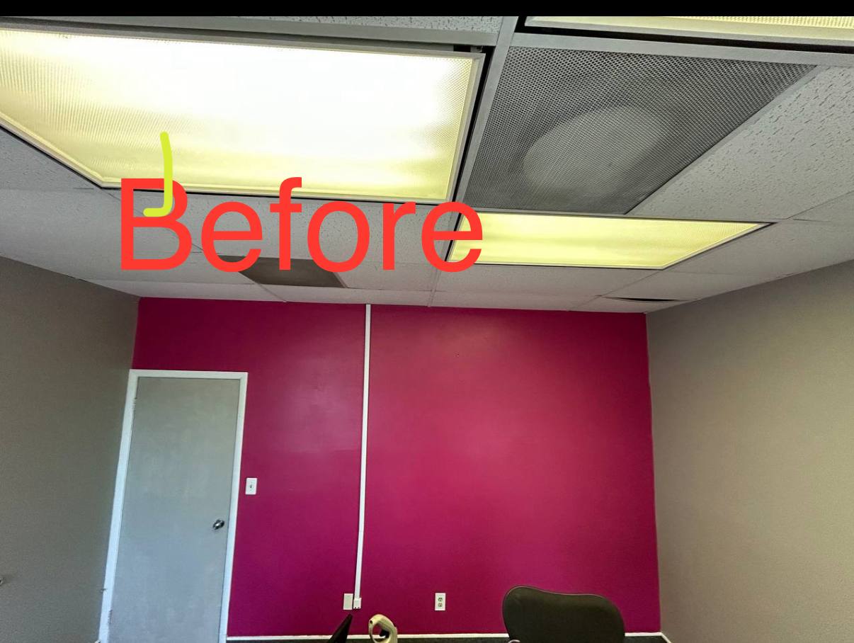 Before Painted office room