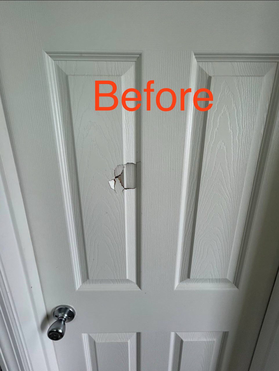 Before Fixing Hole