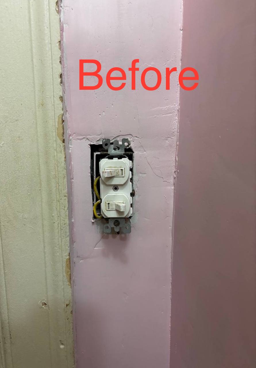 Before Installing Switch Plate
