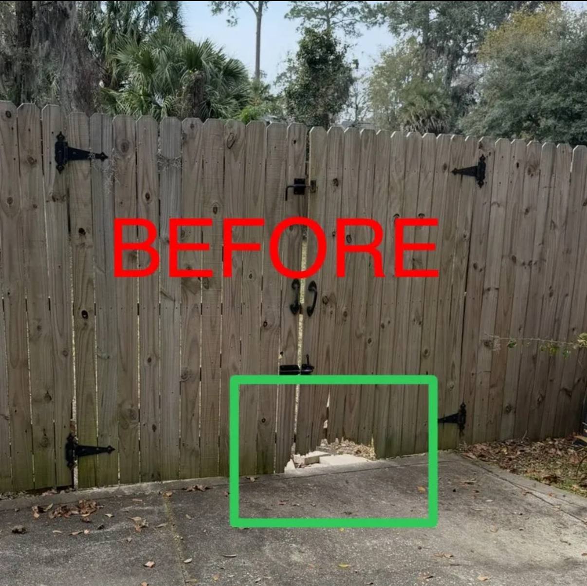 Before Repairing the Gate