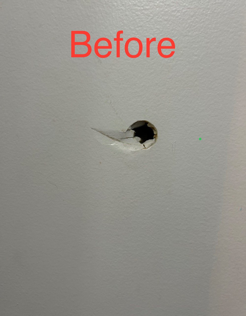 Before Reparing the Hole