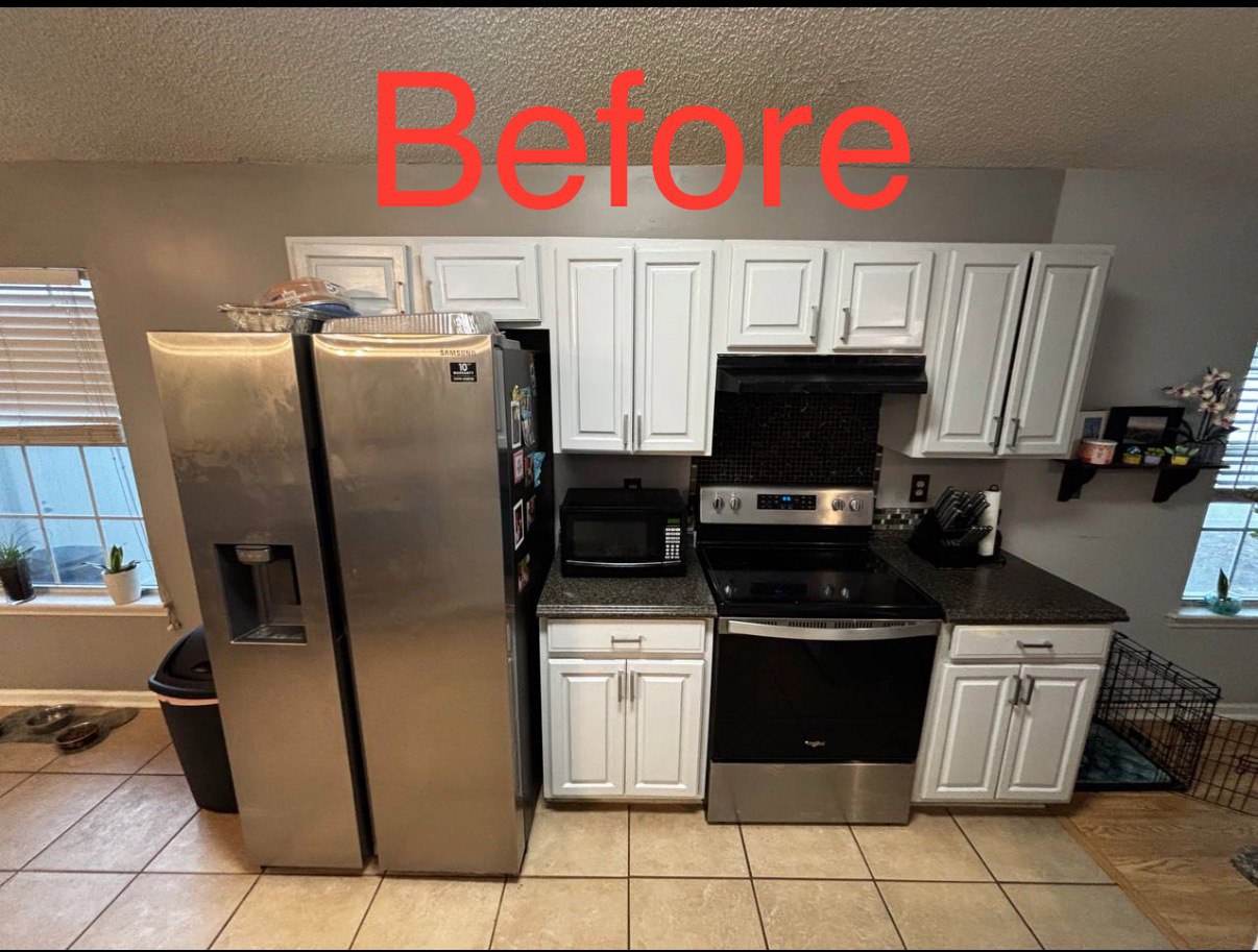 Before Painting Kitchen Cabinets