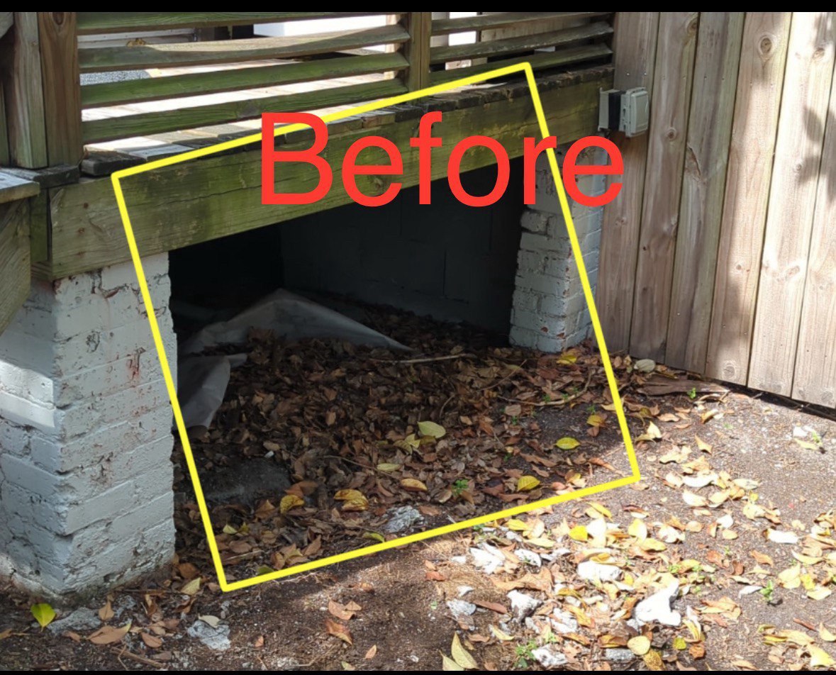 Before Installing Crawl Space Vent Cover