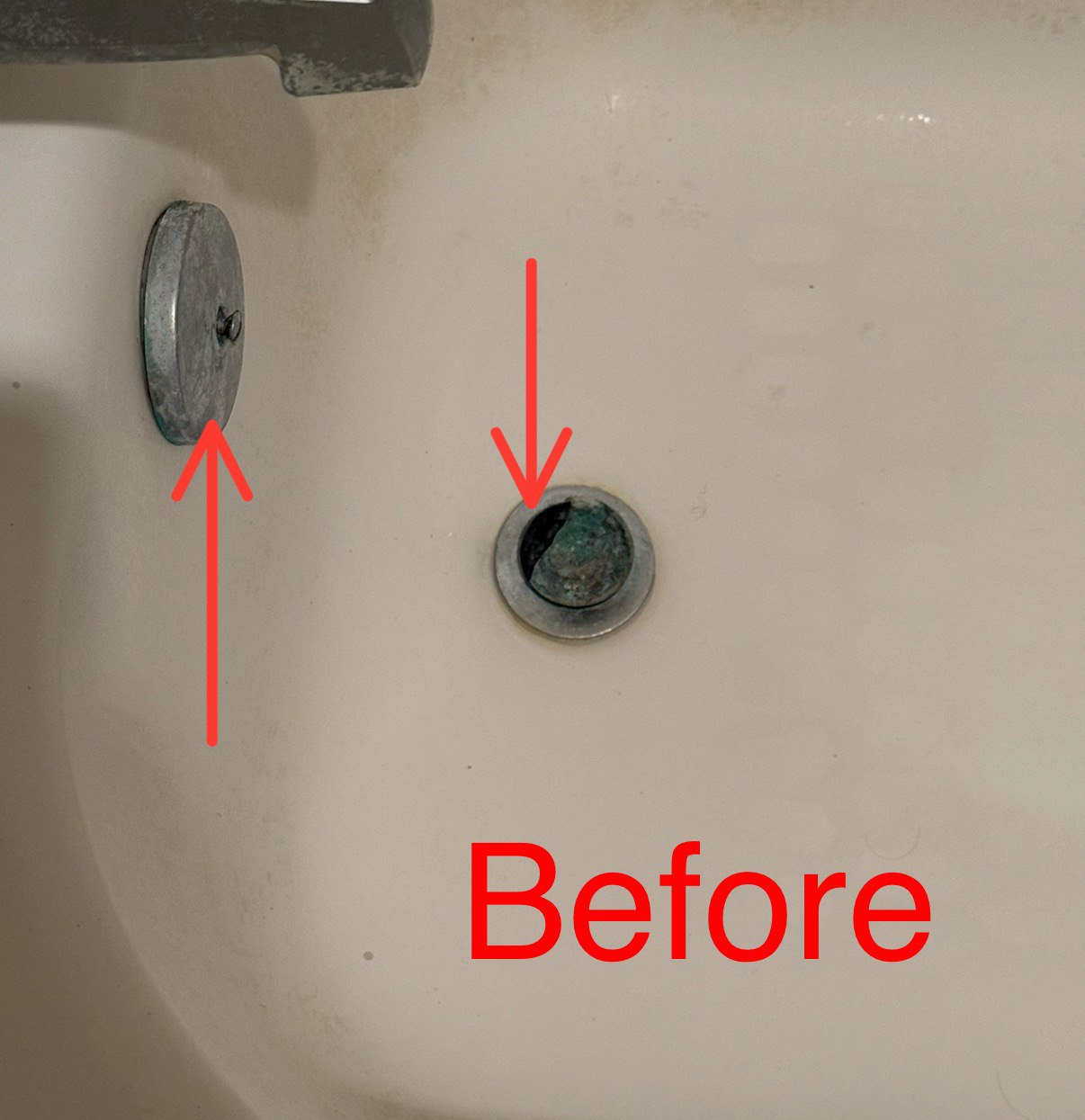 Before Replacing Bathtub Stopper