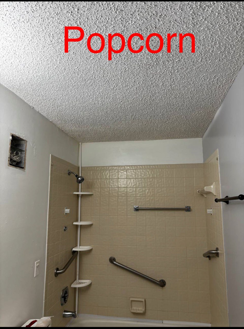 Before Painting Bathroom Ceiling