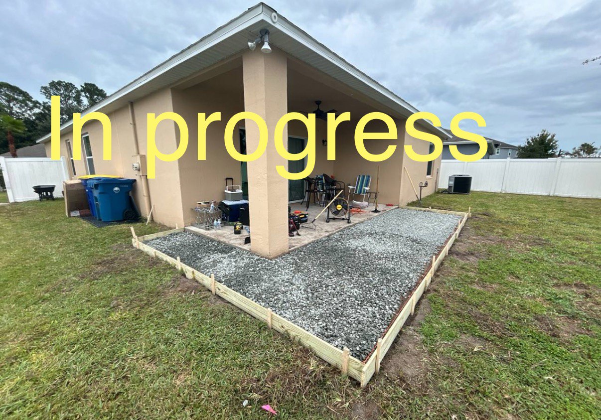 In Progress Poured Concrete